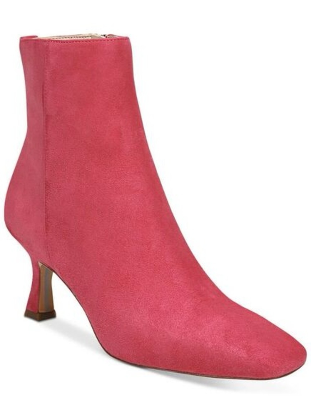 Sam Edelman Pink Suede Ankle Bootie with Kitten Heel